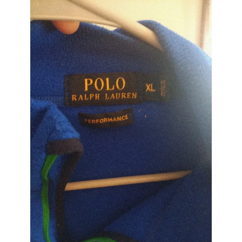 Polo Ralph Lauren Performance Fleece Pullover Mens XL Dark Blue 1/4 Zip Jacket